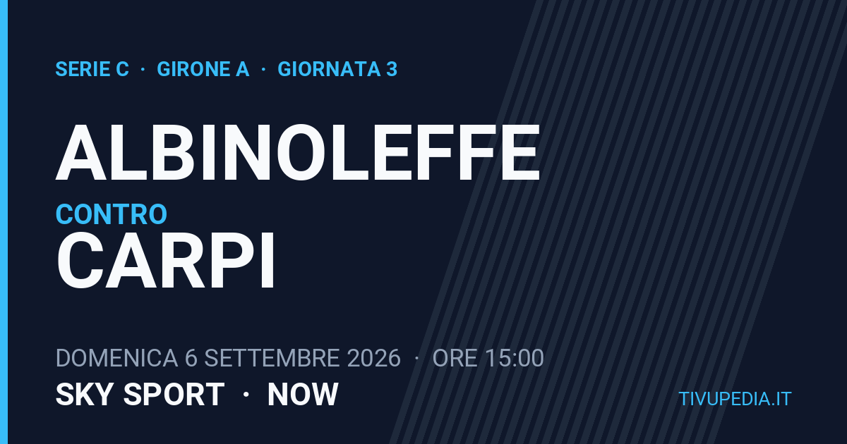 Albinoleffe contro Carpi, Serie C