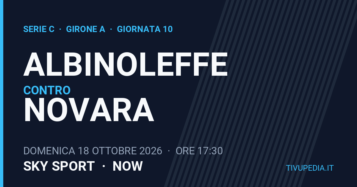 Albinoleffe contro Novara, Serie C