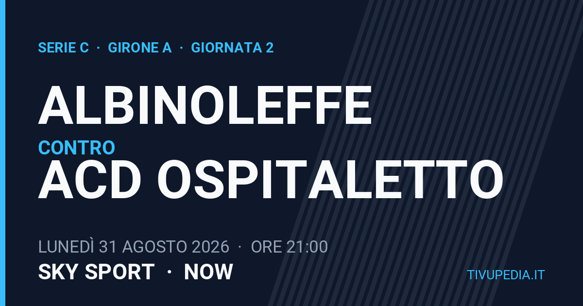 Albinoleffe contro ACD Ospitaletto, Serie C