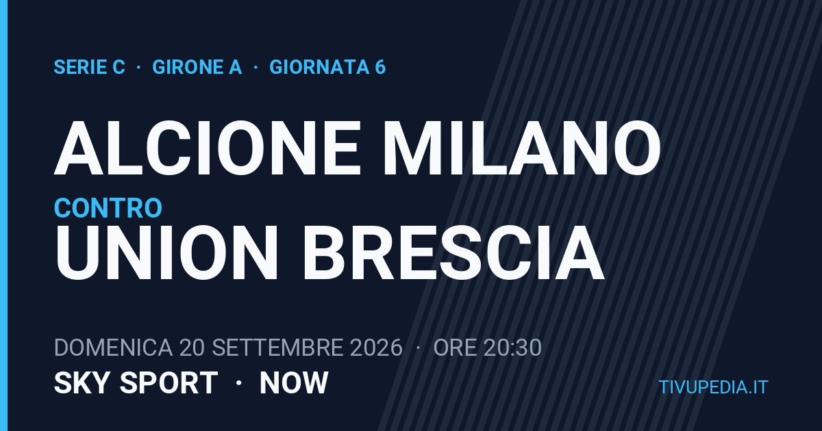Alcione Milano contro Union Brescia, Serie C