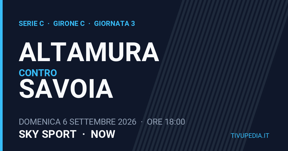 Altamura contro Savoia, Serie C