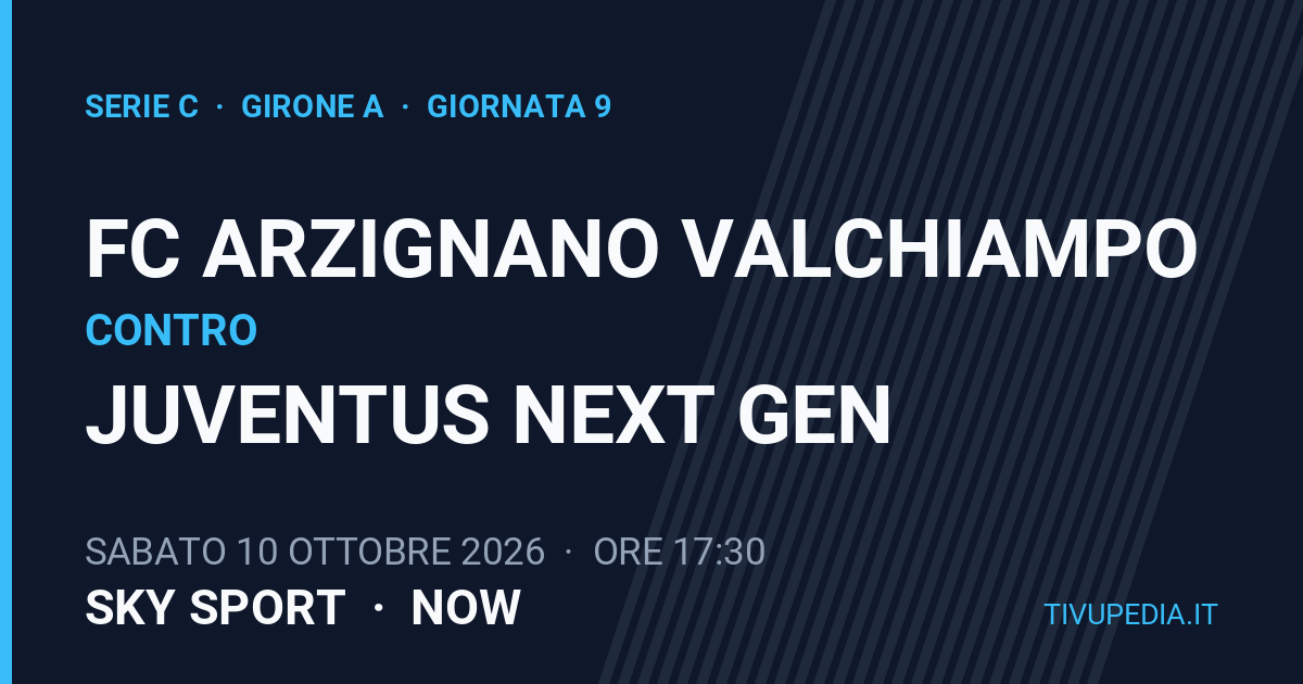FC Arzignano Valchiampo contro Juventus Next Gen, Serie C