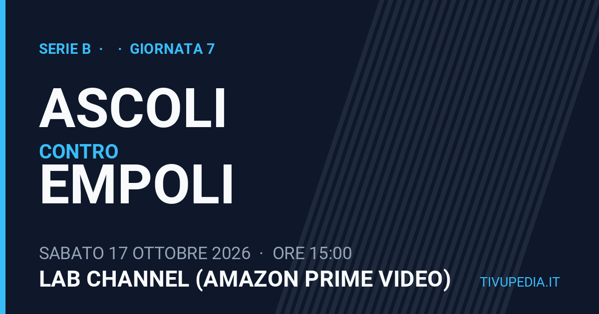 Ascoli contro Empoli, Serie B