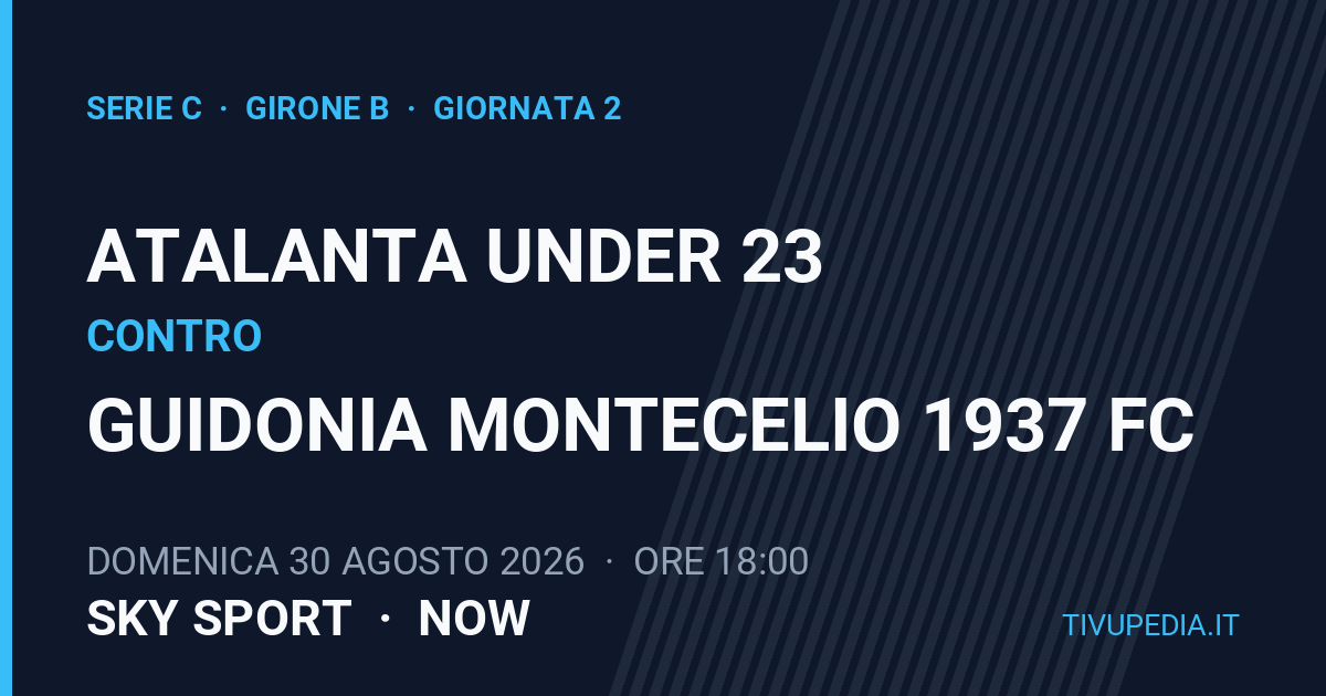 Atalanta Under 23 contro Guidonia Montecelio 1937 FC, Serie C