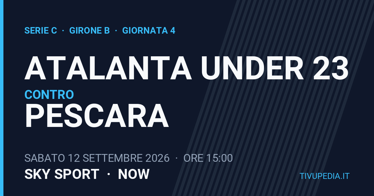 Atalanta Under 23 contro Pescara, Serie C