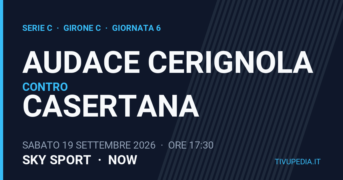 Audace Cerignola contro Casertana, Serie C