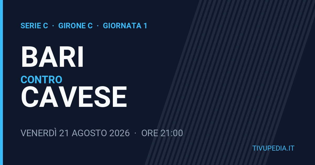 Bari contro Cavese, Serie C