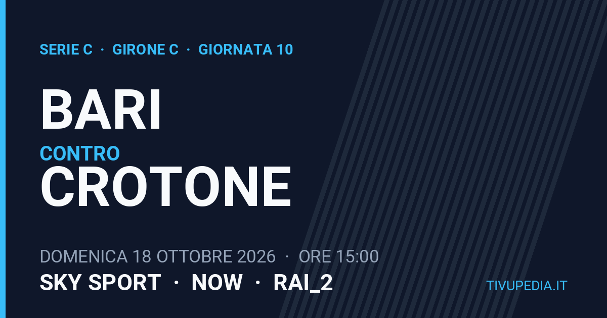 Bari contro Crotone, Serie C