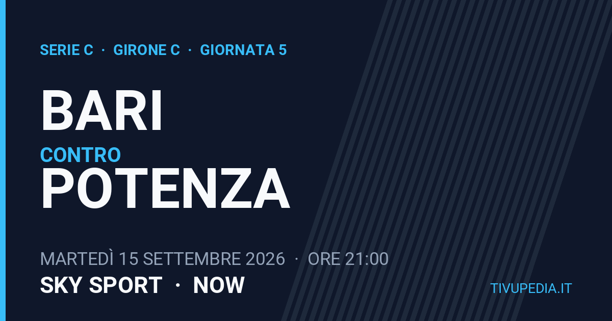Bari contro Potenza, Serie C