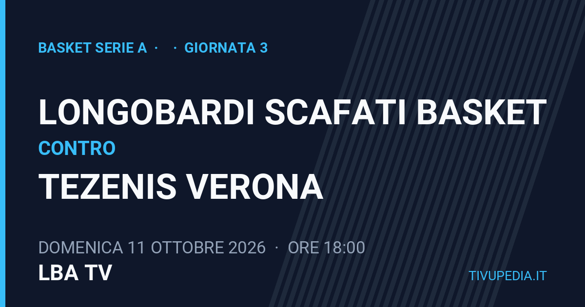 Longobardi Scafati Basket contro Tezenis Verona, Basket Serie A