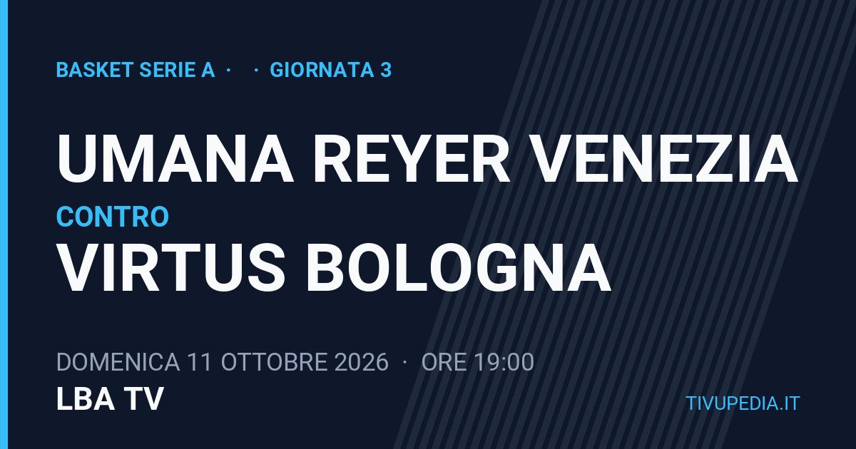 Umana Reyer Venezia contro Virtus Bologna, Basket Serie A