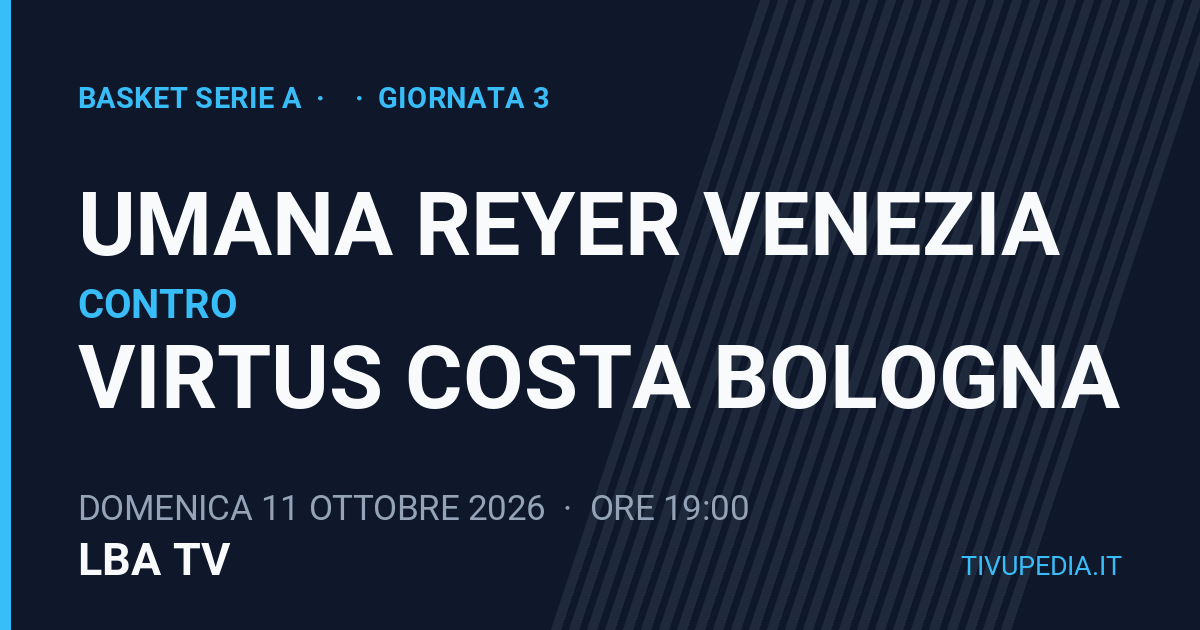 Umana Reyer Venezia contro Virtus Costa Bologna, Basket Serie A