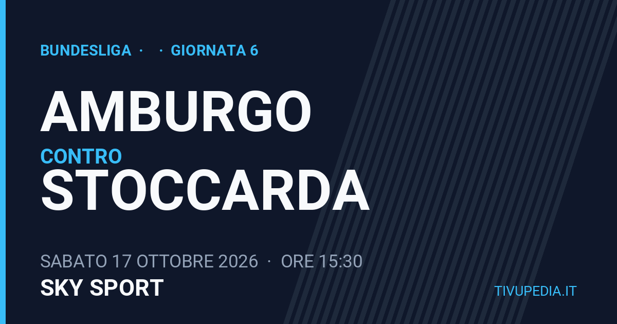 Amburgo contro Stoccarda, Bundesliga