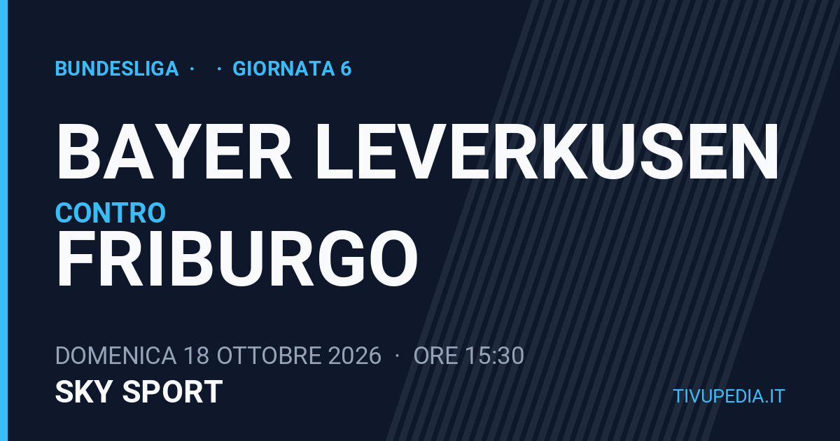 Bayer Leverkusen contro Friburgo, Bundesliga