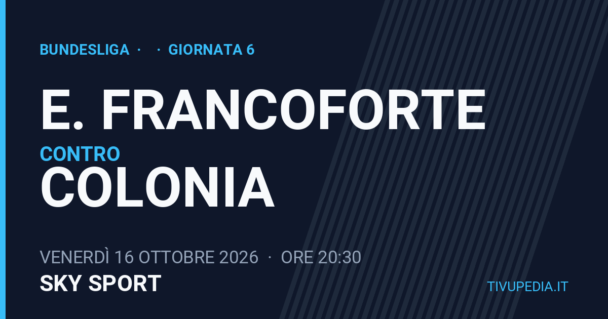 E. Francoforte contro Colonia, Bundesliga