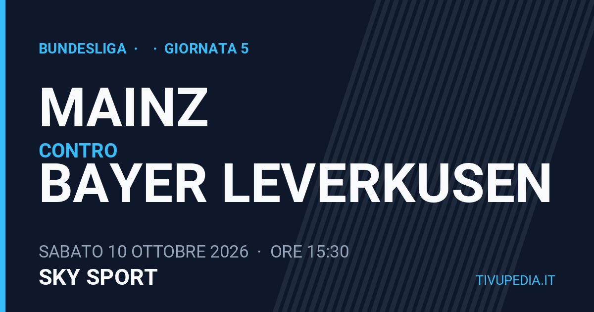 Mainz contro Bayer Leverkusen, Bundesliga