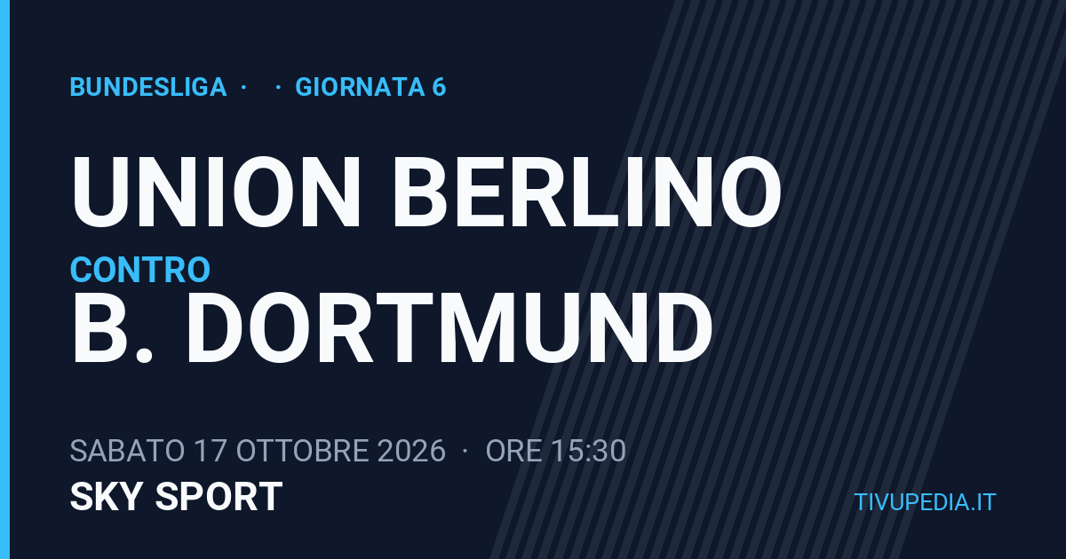 Union Berlino contro B. Dortmund, Bundesliga