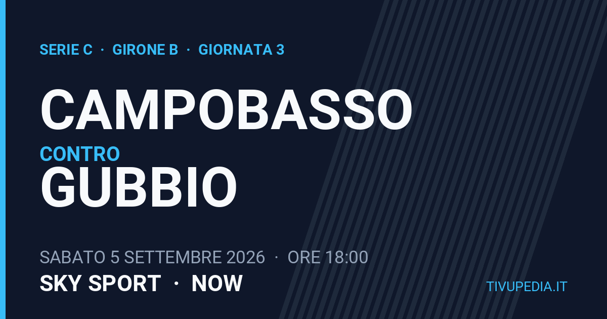 Campobasso contro Gubbio, Serie C
