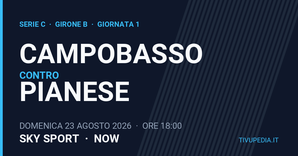 Campobasso contro Pianese, Serie C