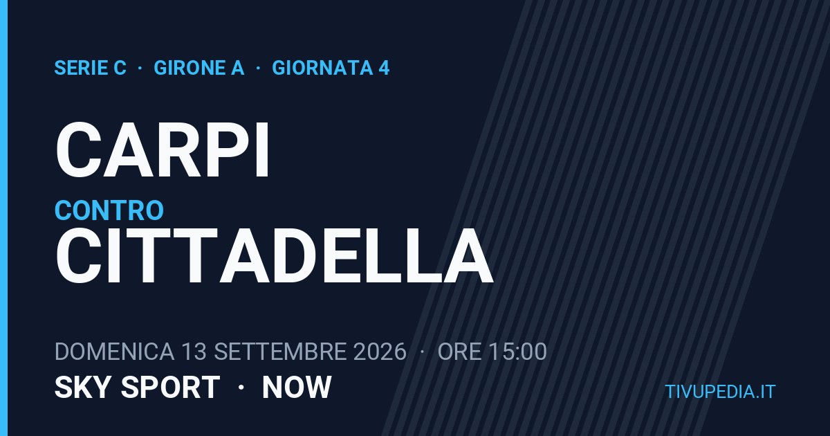 Carpi contro Cittadella, Serie C