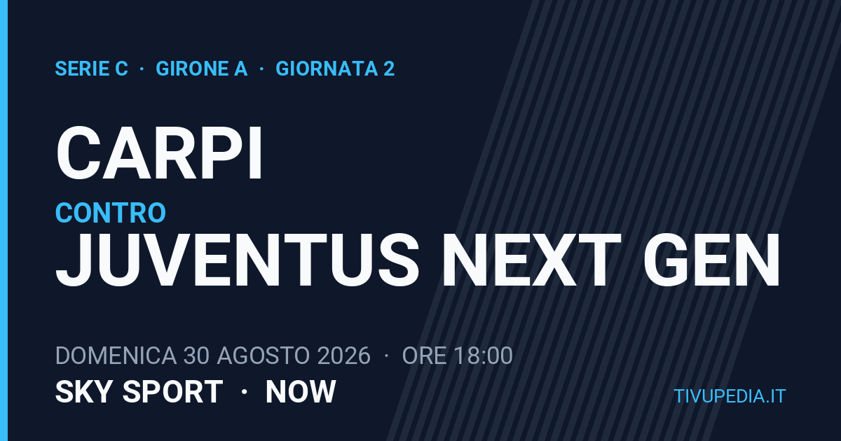 Carpi contro Juventus Next Gen, Serie C