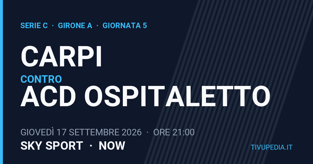 Carpi contro ACD Ospitaletto, Serie C