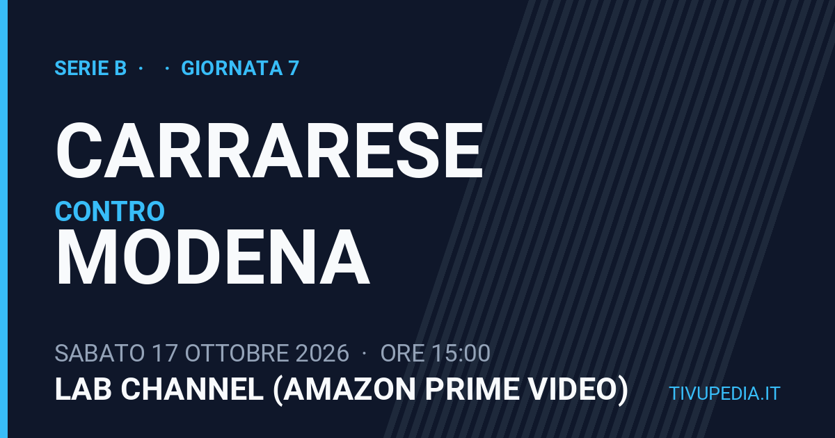 Carrarese contro Modena, Serie B