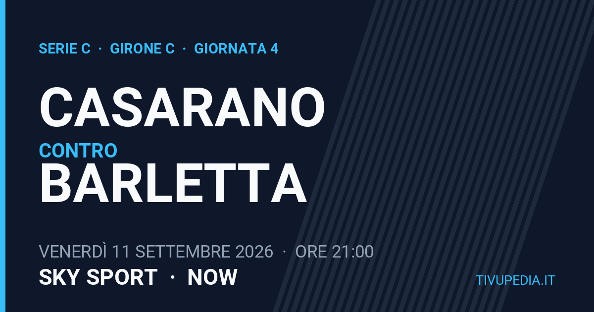 Casarano contro Barletta, Serie C