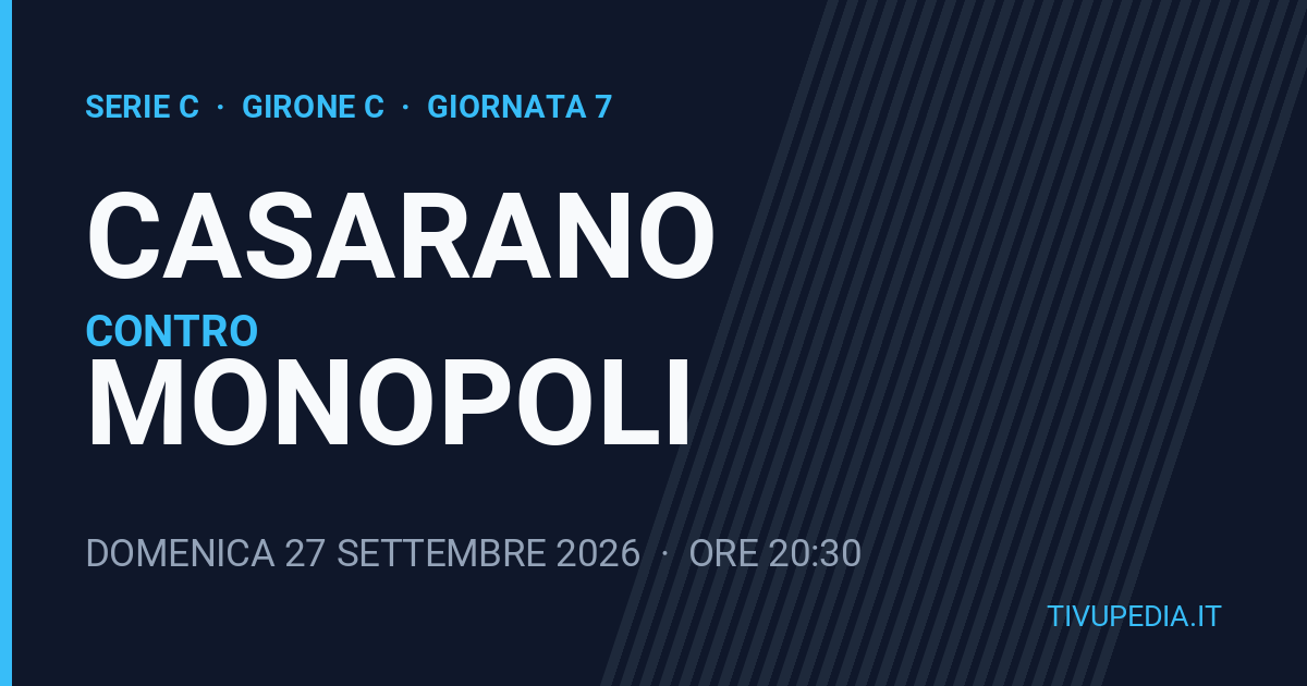 Casarano contro Monopoli, Serie C