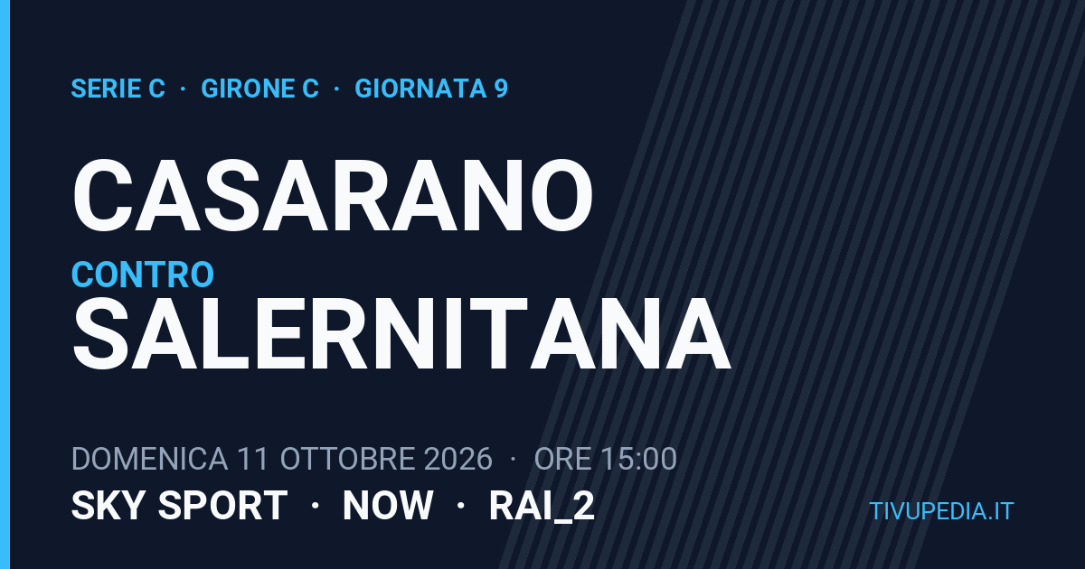 Casarano contro Salernitana, Serie C