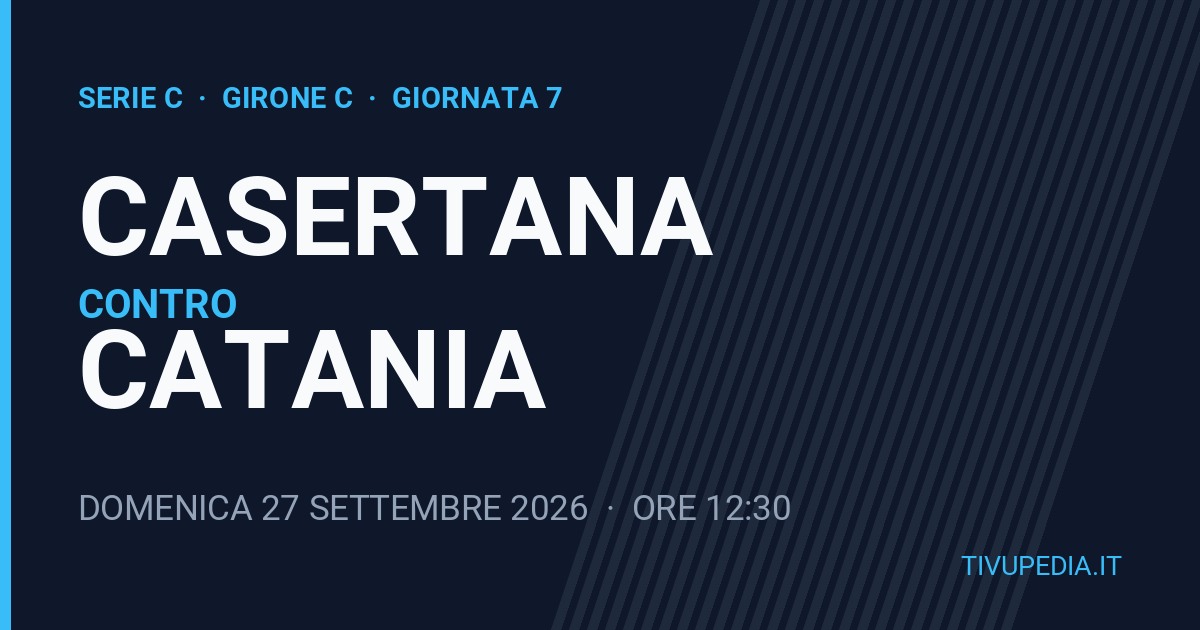 Casertana contro Catania, Serie C