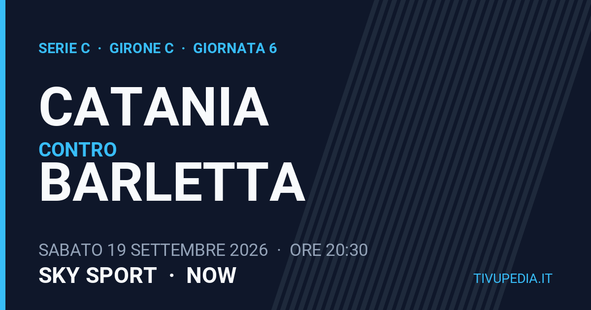 Catania contro Barletta, Serie C