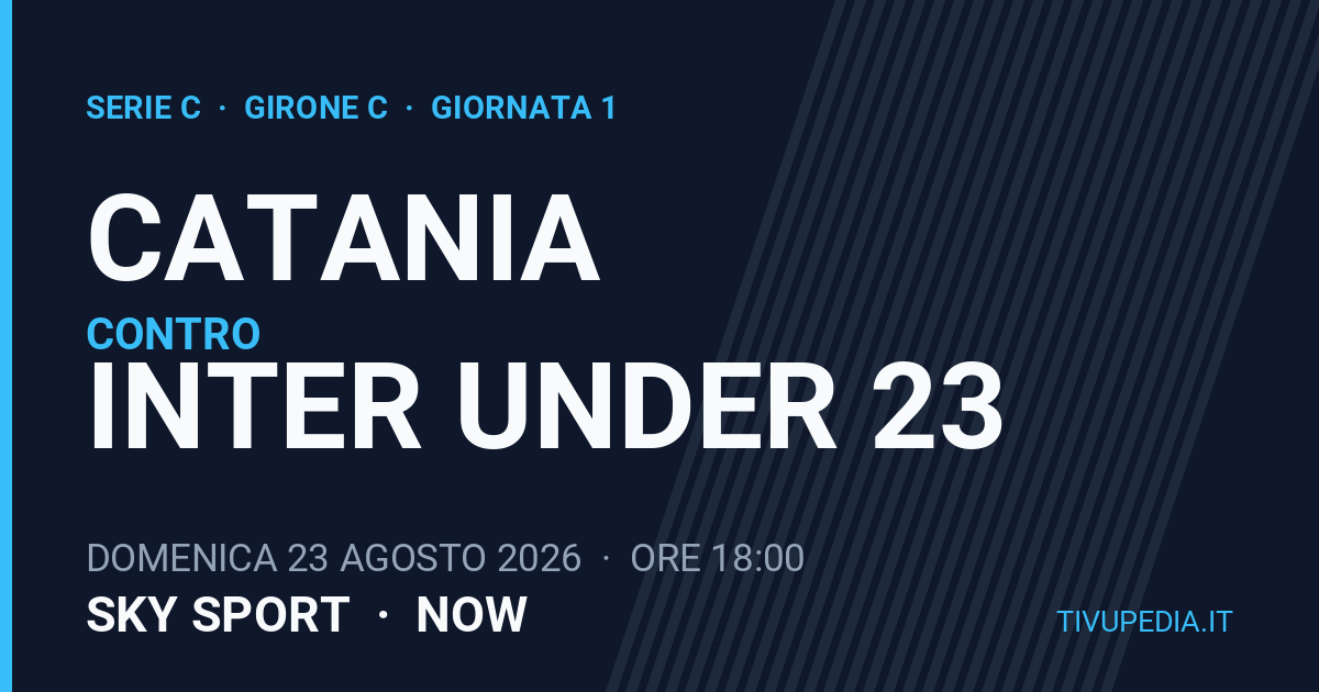 Catania contro Inter Under 23, Serie C