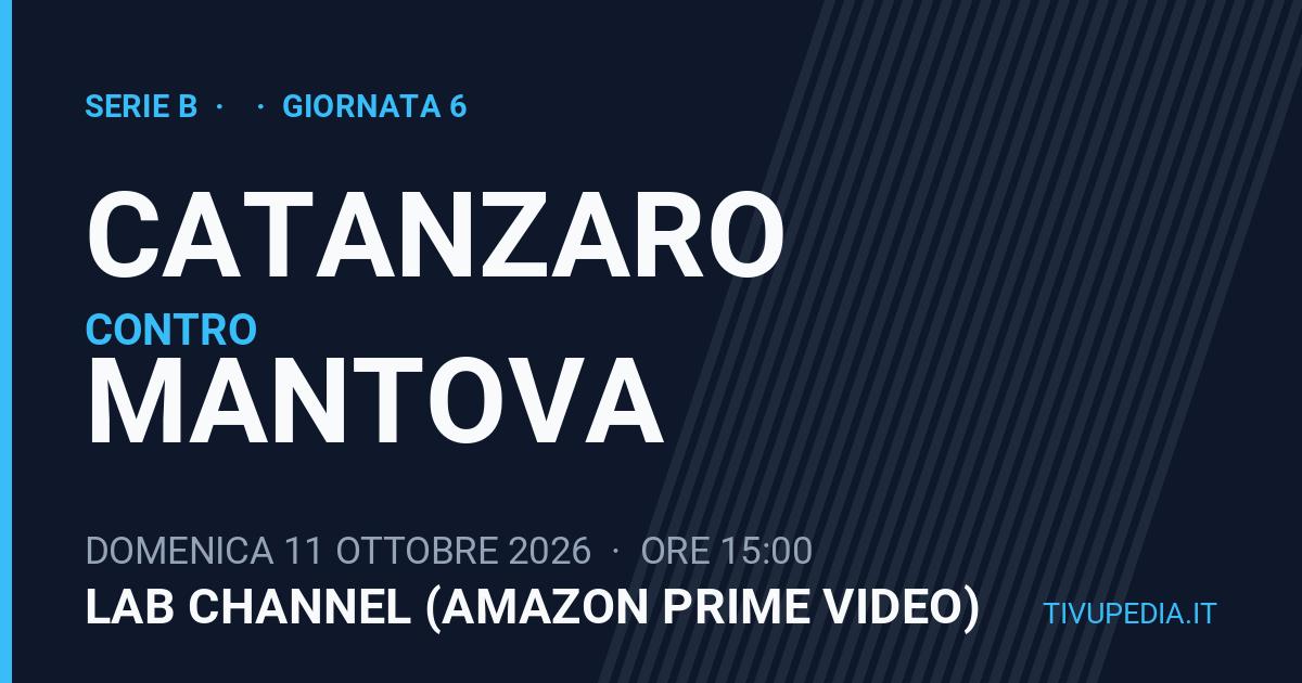 Catanzaro contro Mantova, Serie B