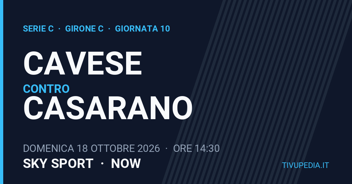Cavese contro Casarano, Serie C