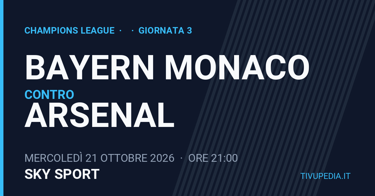 Bayern Monaco contro Arsenal, Champions League