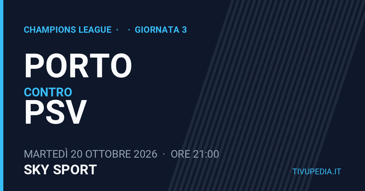Porto contro Psv, Champions League