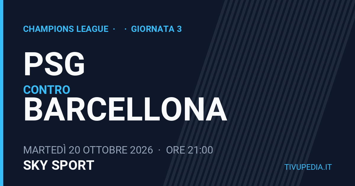 Psg contro Barcellona, Champions League