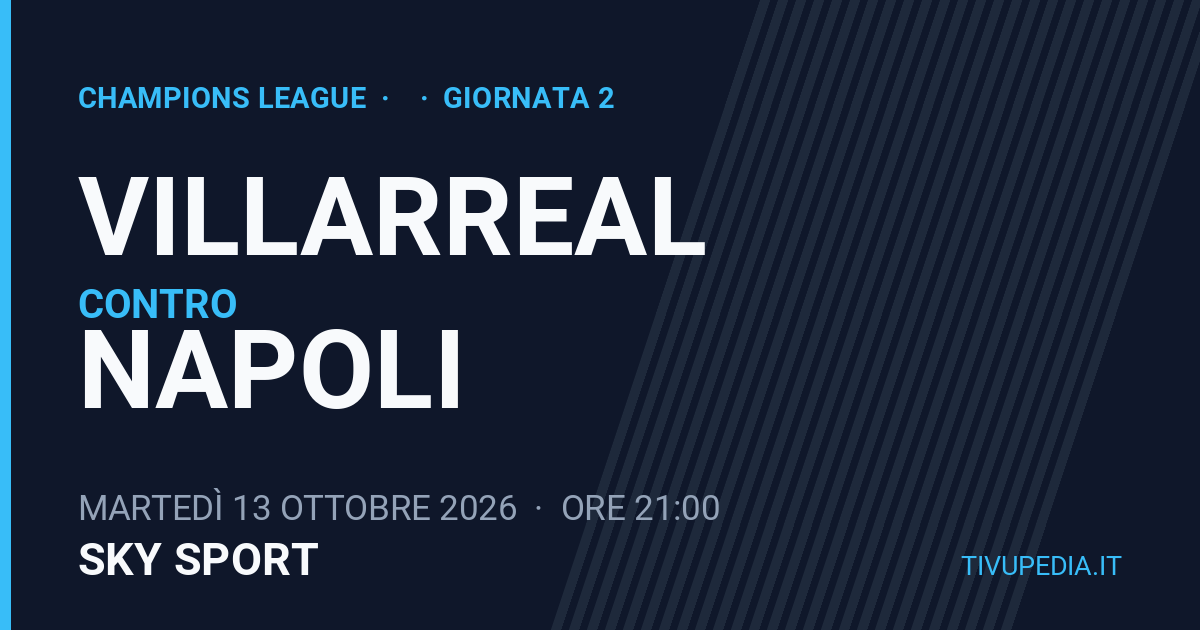 Villarreal contro Napoli, Champions League