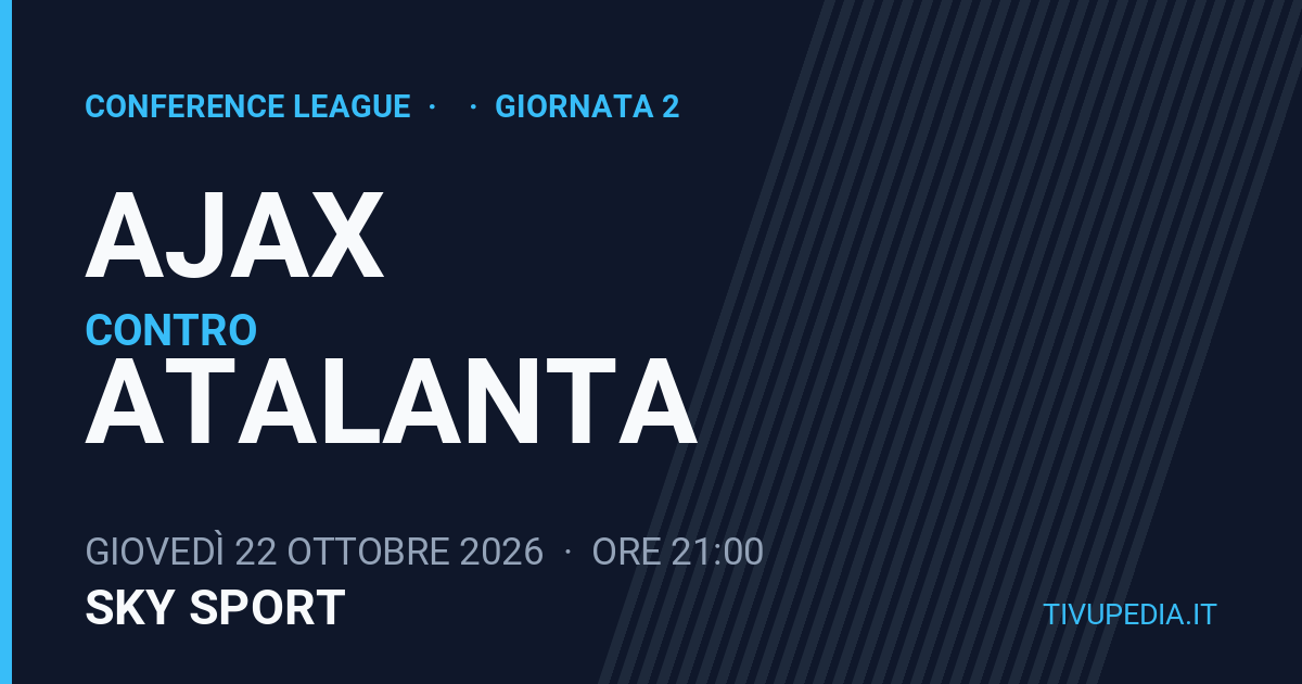 Ajax contro Atalanta, Conference League