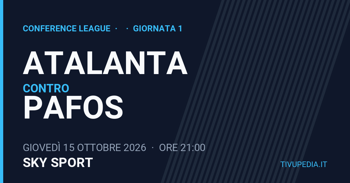 Atalanta contro Pafos, Conference League