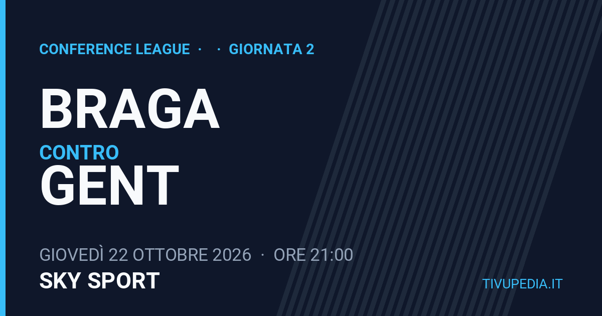 Braga contro Gent, Conference League