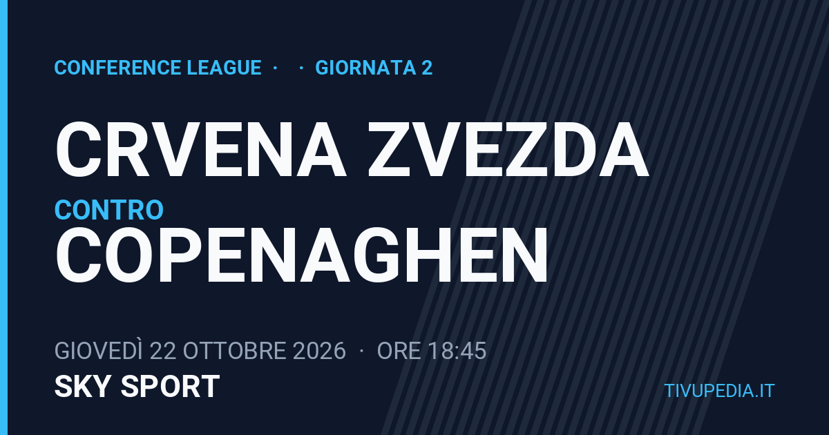 Crvena Zvezda contro Copenaghen, Conference League