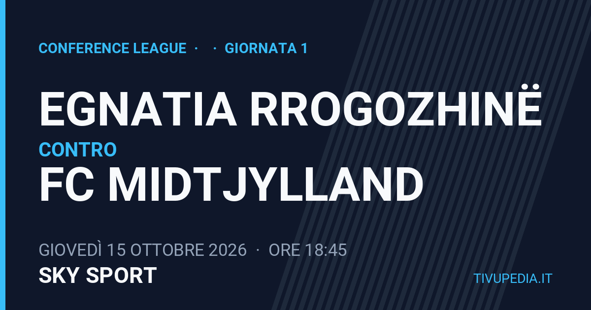 Egnatia Rrogozhinë contro FC Midtjylland, Conference League