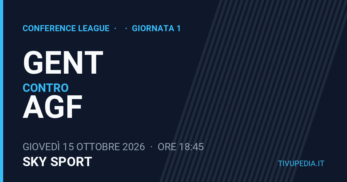 Gent contro Agf, Conference League