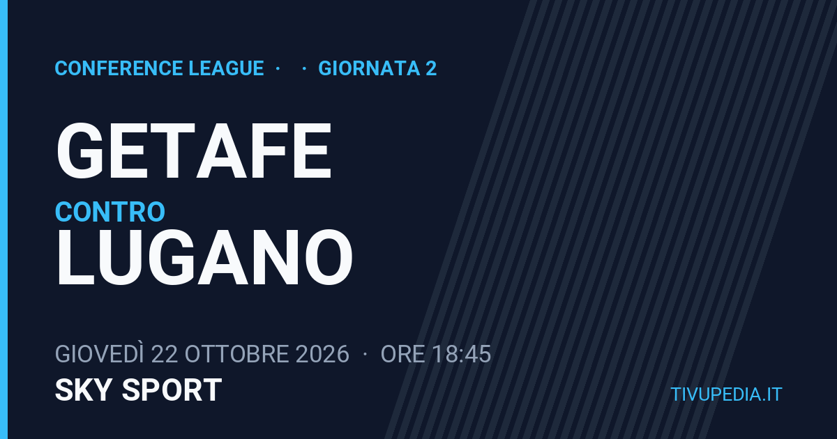 Getafe contro Lugano, Conference League