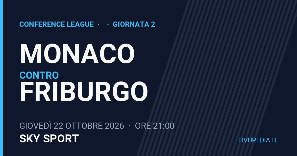 Monaco contro Friburgo, Conference League