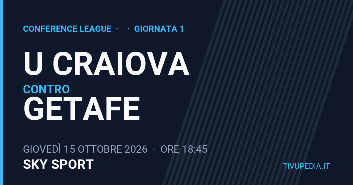 U Craiova contro Getafe, Conference League