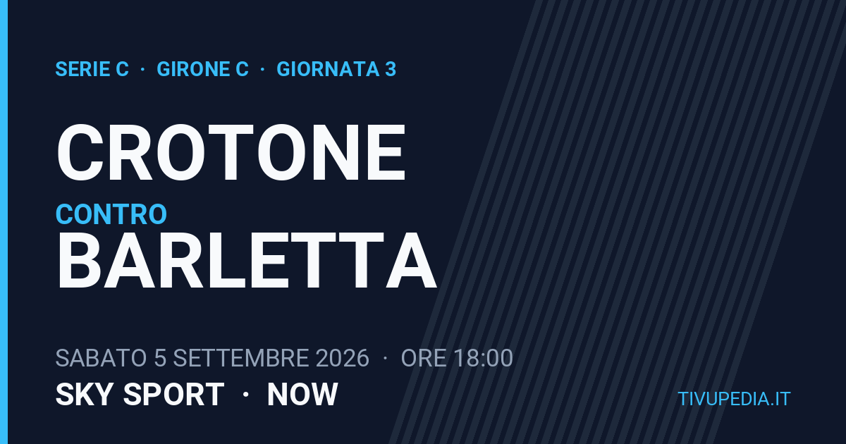 Crotone contro Barletta, Serie C