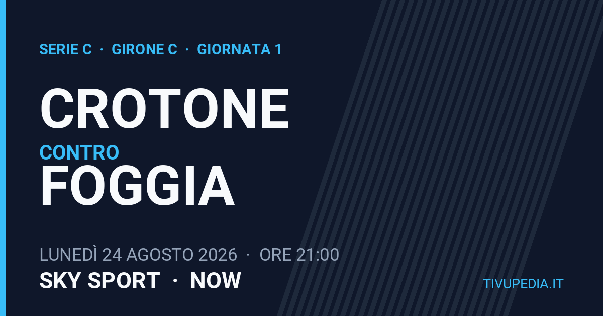 Crotone contro Foggia, Serie C